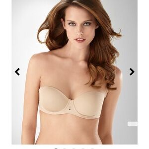 SOMA intimates ALLURA strapless bra 4 way stretch nude size 36D